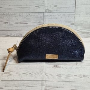 Consuela Navy Blue Glitter Pouch Starlight Medium